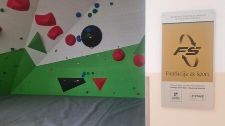 plezalna stena - sofinanciranje Fundacija za šport